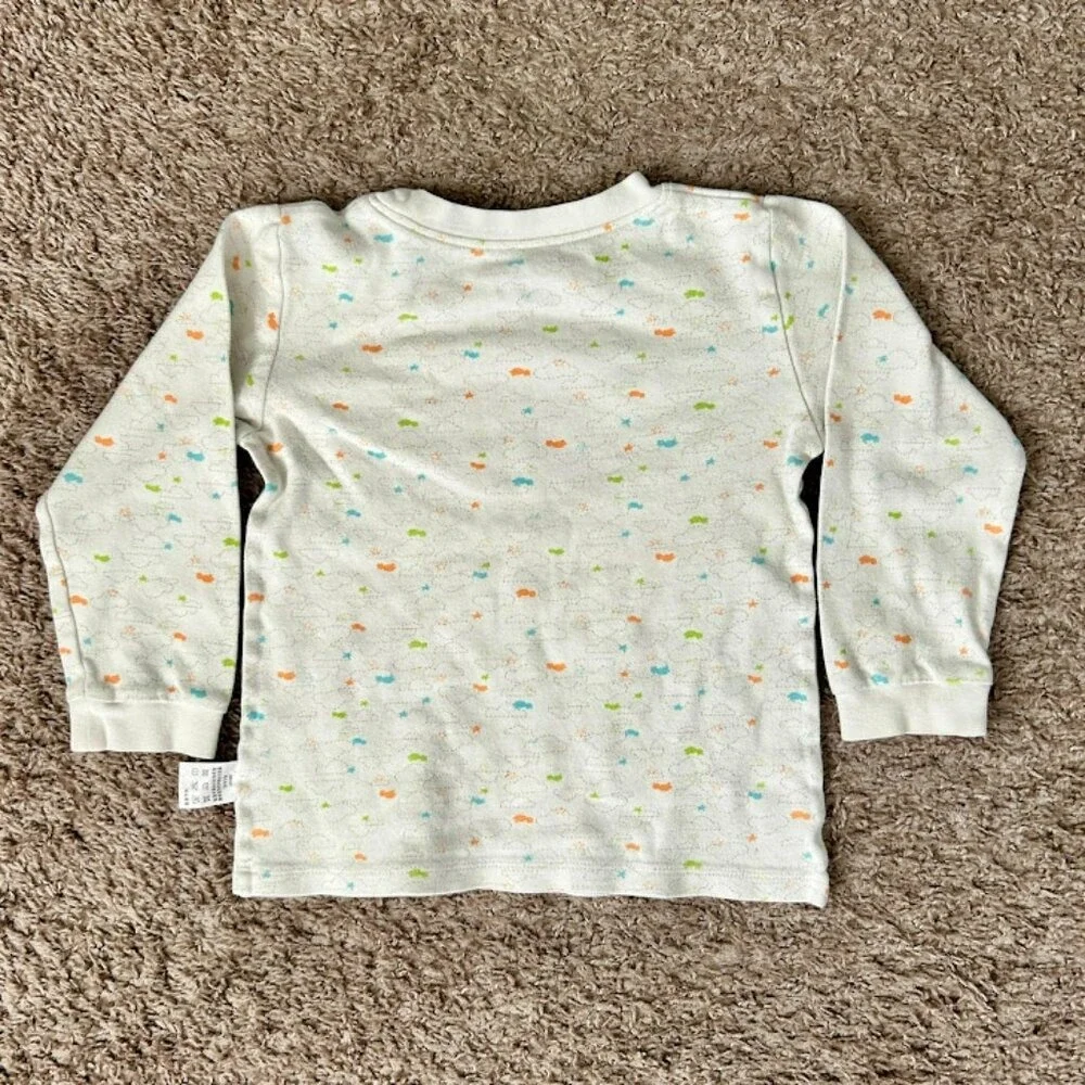 Lasi‎ Baby Kids Pajamas Set Long Sleeve Top Pants White Cloud Print 110/52